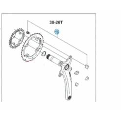 SHIMANO Kit Vis + Caches XTR M980 Pour Plateau 38 Dents