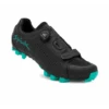 SPIUK Chaussures MONDIE VTT Noir Turquoise -Magasin De Vélos Shimano spiuk chaussures mondie vtt noir turquoise