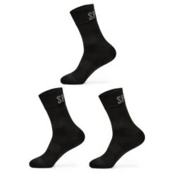 SPIUK Pack De 3 Paires De Chaussettes Anatomic Summer Noir